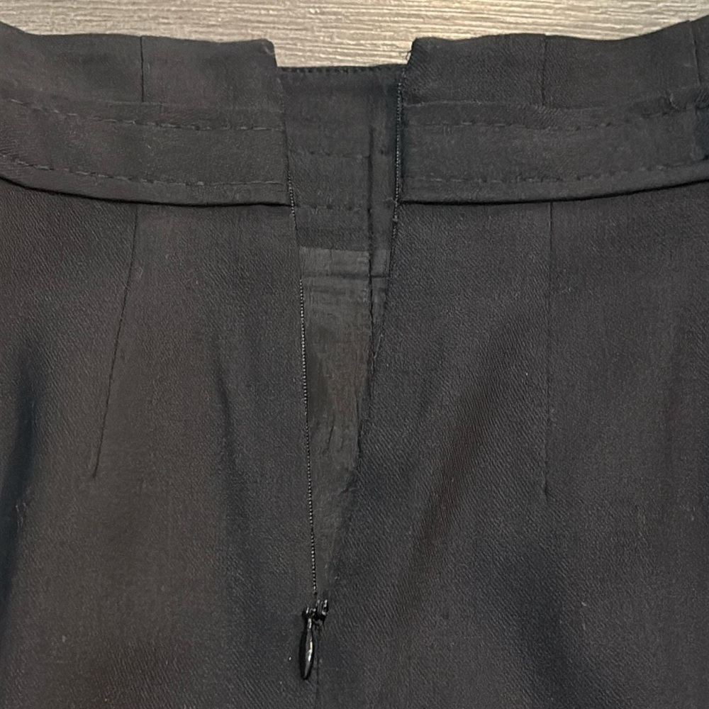 BCBGMAXAZRIA Stella High Waisted Pleated Wool Blend Pencil Skirt Size 8 Black - Picture 7 of 14